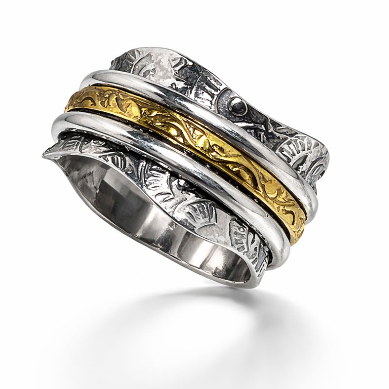 Two-Tone Spinner Ring